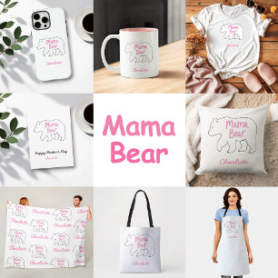 Mama Beer   Schattigee en grappige Moederdag T-shirt