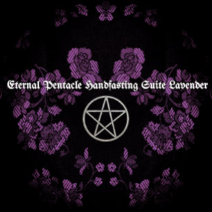 Eternal Handfasting/Weddenschap Pentacle Lavender  Kaart