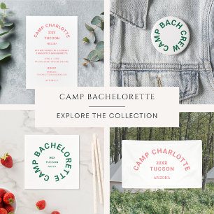 Camp Bachelorette Forest Green gepersonaliseerd Servet