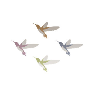 Lovely Hummingbird Wedding Kaart