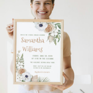 Baby shower van winterfleskatoen kaart