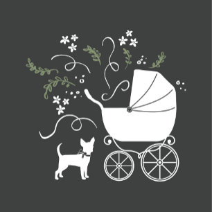 Chihuahua Dog Baby shower Genderneutraal Kaart