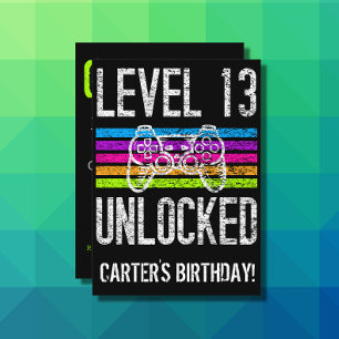 Niveau 13 Ontgrendeld 13e geboortedag, aangepast p Servet