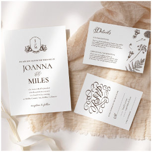 Elegante kalligrafie Neutrale Toon Save the Date Kaart