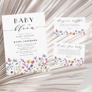 Baby in Bloom Lente Zomer Bloemen Baby shower Servet