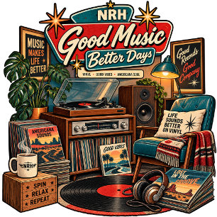 Goede Muziek Betere Dagen Vintage Vinyl Ritssluiti Hoodie