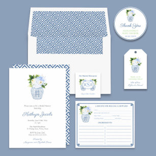 Klassiek Chinees blauw & wit vaasrecept Kaart