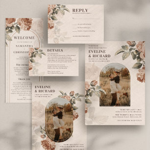  waterverf Terracotta roos salie groen Kaart