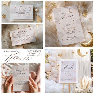 Rustic Blue Jean Denim Luier Raffle Baby shower Informatiekaartje