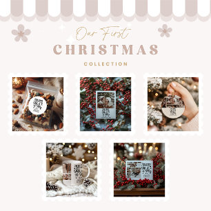 7 Foto Sneeuwvlokken Kerstmis Mijn en Meneer  Keramisch Ornament
