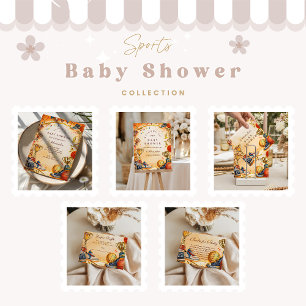 All Star Basketbal Baby Shower Kaart