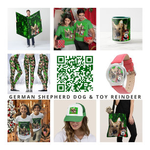 Kerstman: herder en Speelgoed rendier Feestdagen Kaart