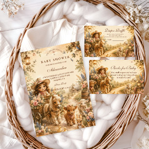 Elegante Meisje Western Boho Baby Shower Servet