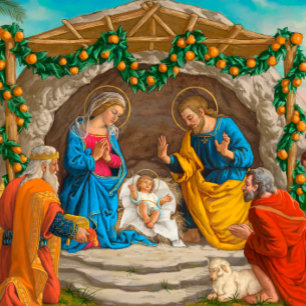 De heilige familie feestdagen kaart