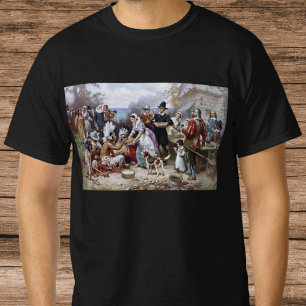 De eerste Thanksgiving van Jean Ferris c. 1912 T-shirt