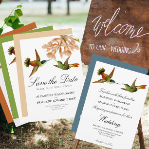 Elegante bruiloft kolibrie blush roze lelie