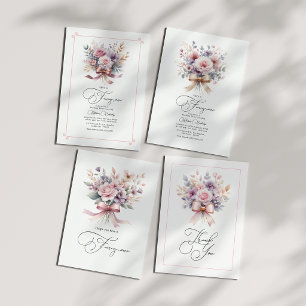 Elegante bloemboog "Fancy One" Verjaardag op maat Kaart