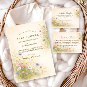 Lentebloemenweide Baby Shower Servet