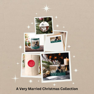 Vette foto Een zeer getrouwde kerst Ronde Sticker