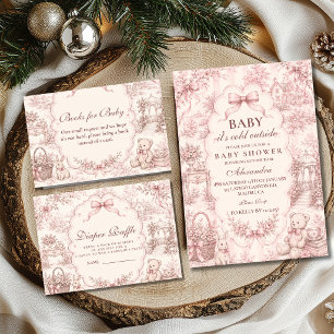 Boskerst Kerst Baby Shower Luiers Raffle Informatiekaartje