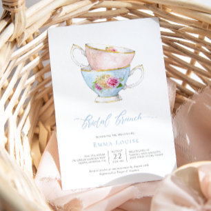 Elegant Flower Tea Bridal Brunch Ronde Sticker
