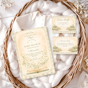 Een Nieuwe Hoofdstuk Botanische Baby Shower Servet