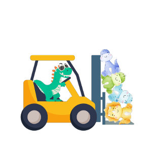 Grappige dinosaurus raket terug 2 School Verjaarda