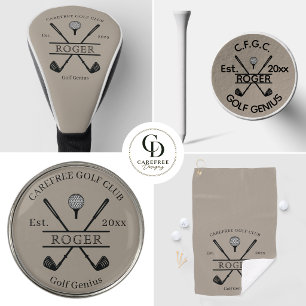 Klassieke Cross Club Naam Golfheadcover