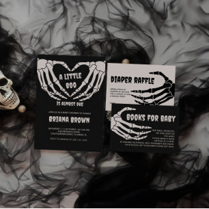 Schedel Halloween Baby shower Welkomstbord Poster