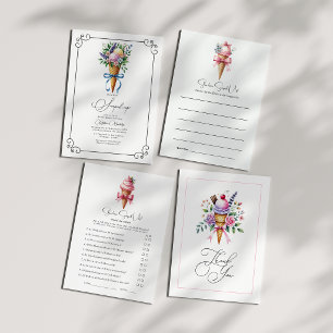 Ze Is Opgeschept Ijs Bruidsdouche Bedankkaart