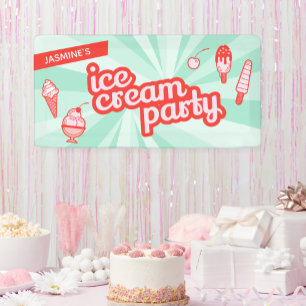 Ice Cream Social Party Flyer Poster