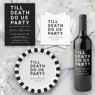 Funny Till Death doet ons party Couple's Shower Kaart