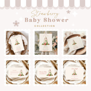 Berry Sweet Baby shower Registry Informatiekaartje