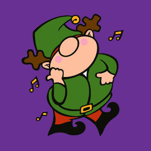 Naughty Elves Mistletoe Kaart voor Kerstmis