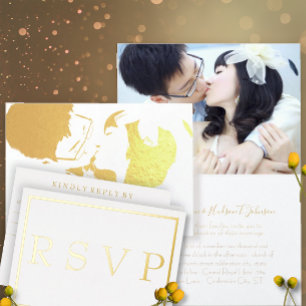 Beste dag ooit in zwart-wit Stripe Gold Kaart