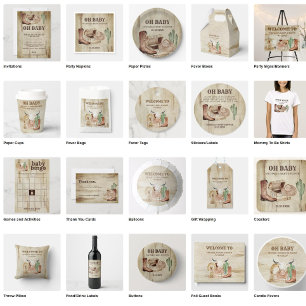 Houden Pet schoten Cactus Cowboy Books voor Baby Informatiekaartje