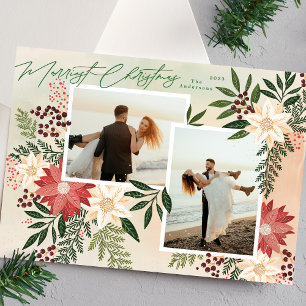 Elegante feestelijke kerstvakantie Poinsettia Kussen