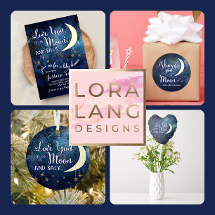 Van u houden bij de Borden van het Moon & Back Pap Papieren Bordje