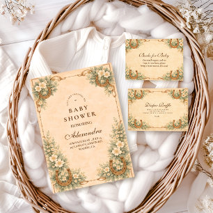 Westerse Woestijn Hoefijzer Baby Shower Servet