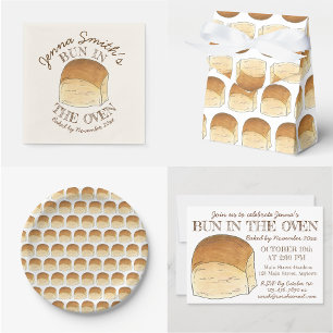 Je bent uitgenodigd voor Baby shower Bun in de Ove Uitnodiging Briefkaart