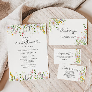 Wilde bloemen baby shower bingo