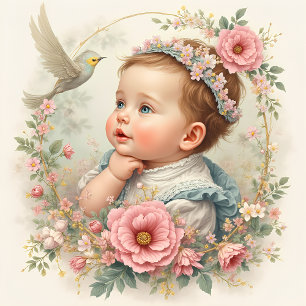 Doopsel engel uitnodiging platte kaart