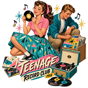 Teenage Record Club 1958 – Vintage 1950s Trucker H Pet