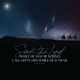 Kerstmis Magi Bijbel Quote Flat Feestdagenkaart