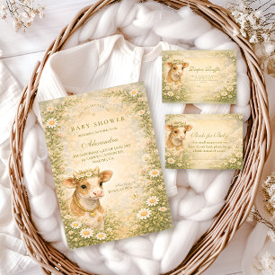 Hogland Koe Landschap Baby Shower Kaart