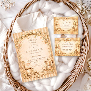 Koffieliefhebber Baby Shower Servet
