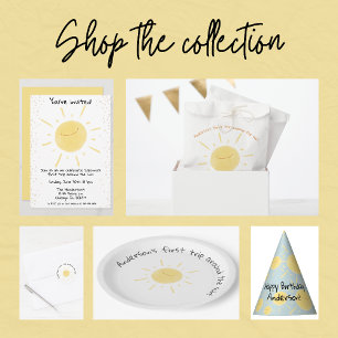 Happy Yellow Sunshine Cute Sun Illustratie Cadeaupapier