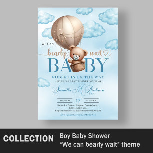 Schattigee waterverf blauw en bruin teddybeer hete servet