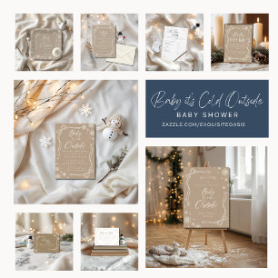 Frosty Bow Taupe Babyvoedsel Uitdagingsbord Spel Kaart