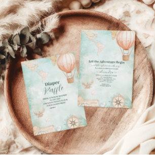 Waterverf Adventure wacht op genderboeken voor Bab Informatiekaartje